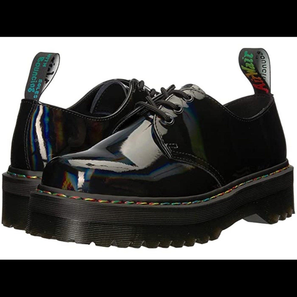 🌈Iridescent Dr. Martens Platforms